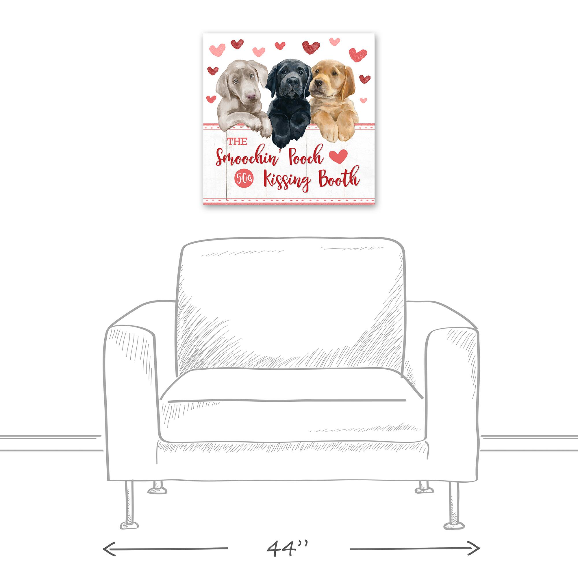 Smoochin Pooch Booth 20" x 20" Canvas Wall Art